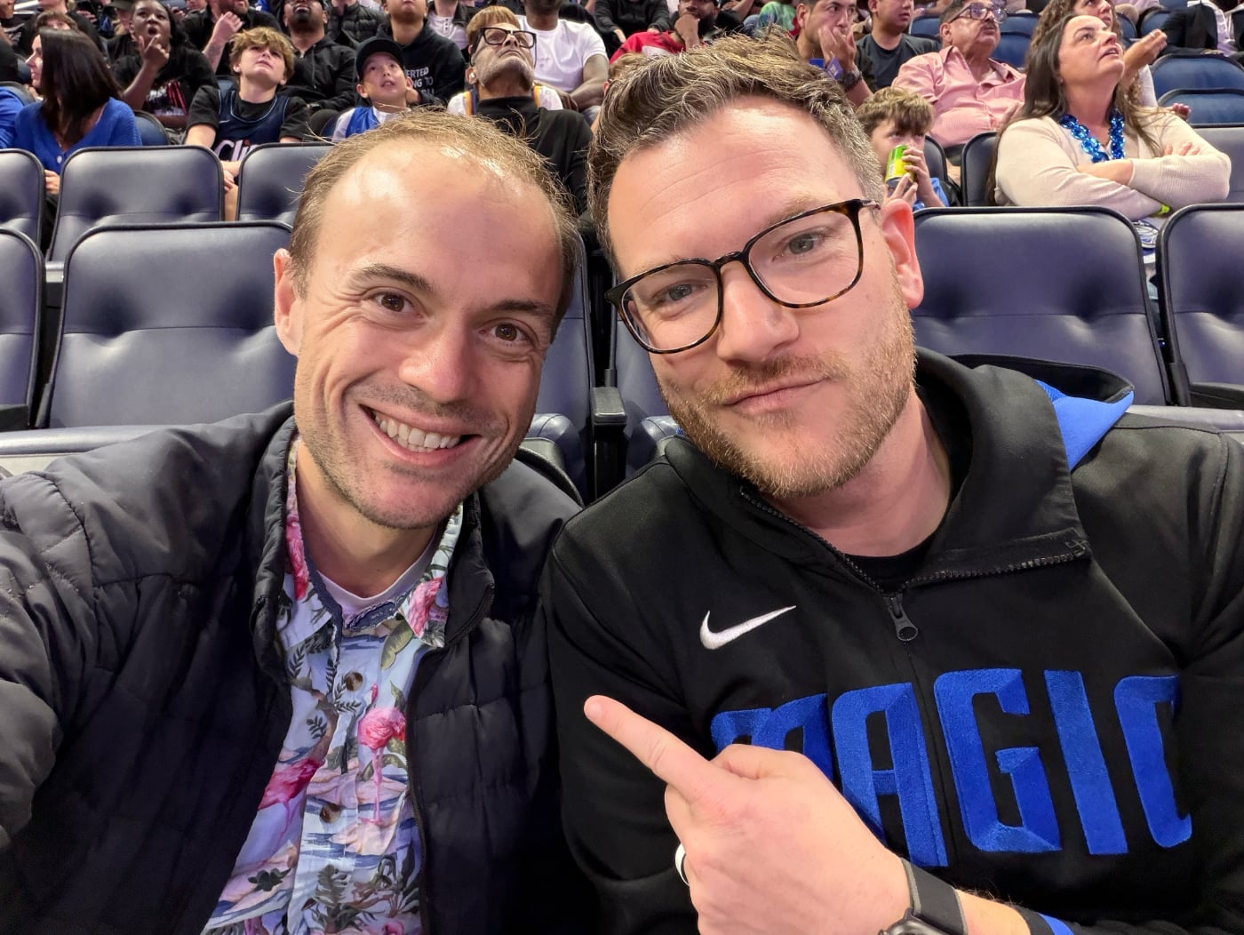 Ken and I at the Magic game