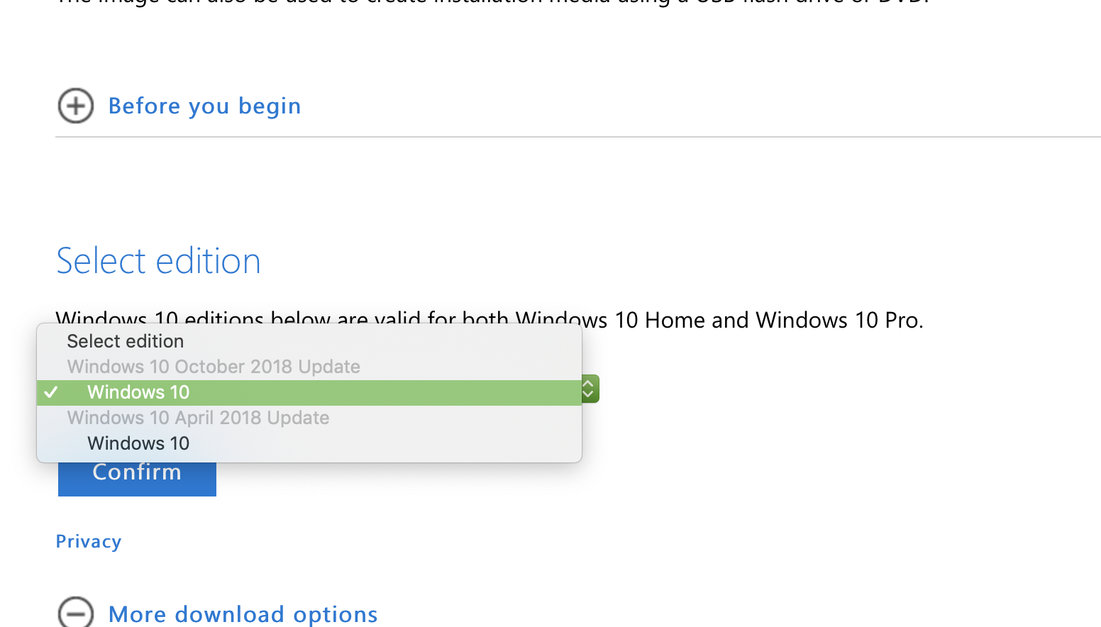 Windows 10 download dialog